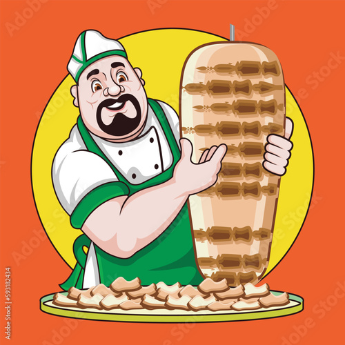 Arabic shawarma maker