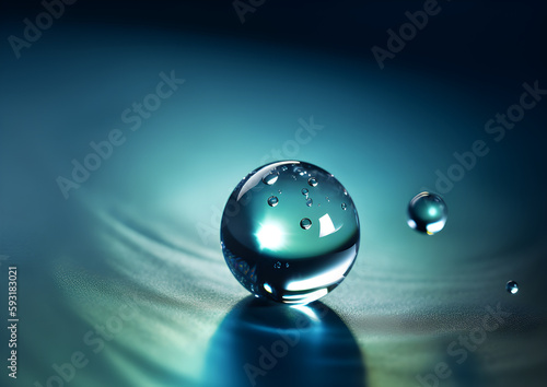 Beautiful shiny dew water drop background