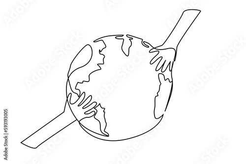 people hands world globe community group save nature ecological life concept