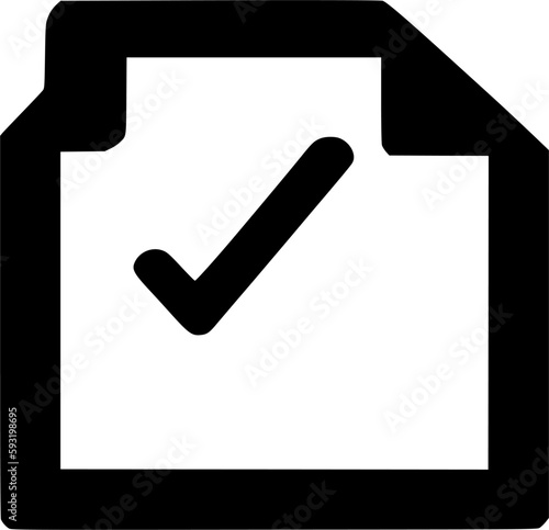 black individual office policy not approve line icon, simple outline document flat design pictogram, infographic vector for app logo web button ui ux interface elements isolate on white background