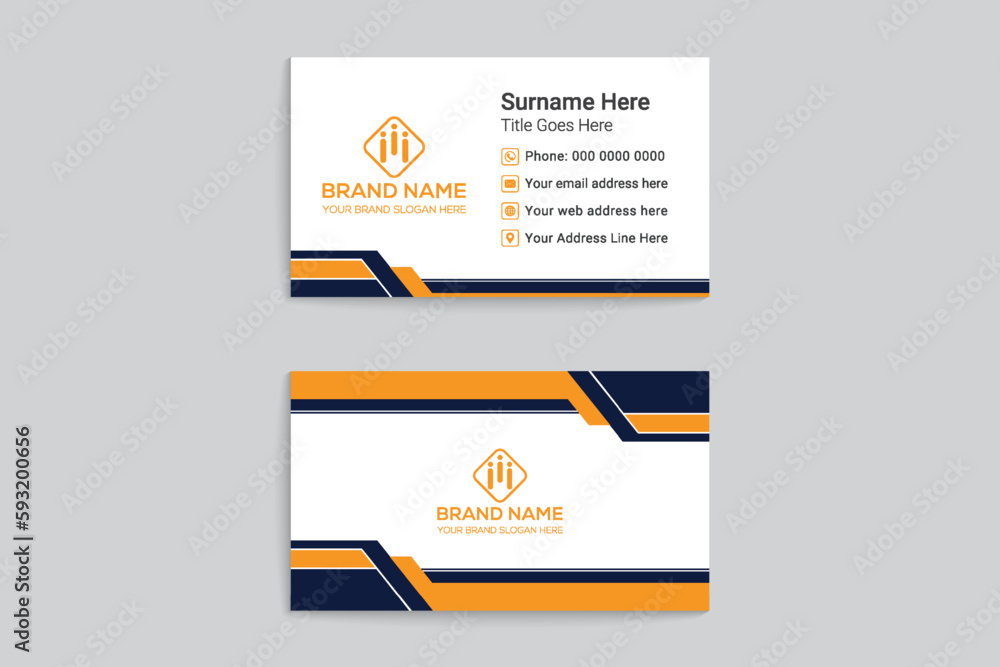 Abstract business card template