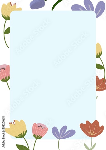 Colorful summer flowers background image  nice and fresh atmosphere.
