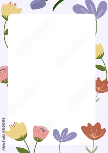 Colorful summer flowers background image, nice and fresh atmosphere.