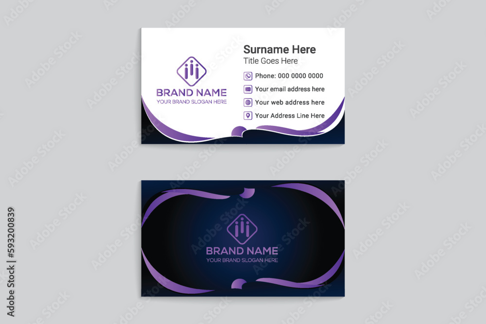 Naklejka premium Professional business card mockup