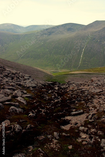 Ascent path to Ben Mac Dhui - Cairngorms - Scotland - UK photo