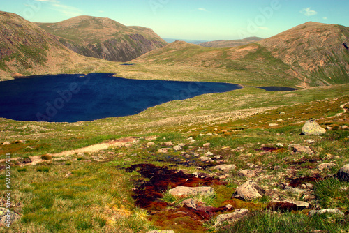 Ascent path to Ben Mac Dhui - Cairngorms - Scotland - UK photo