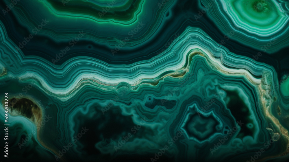 Obraz premium green agate stone texture background Generated AI