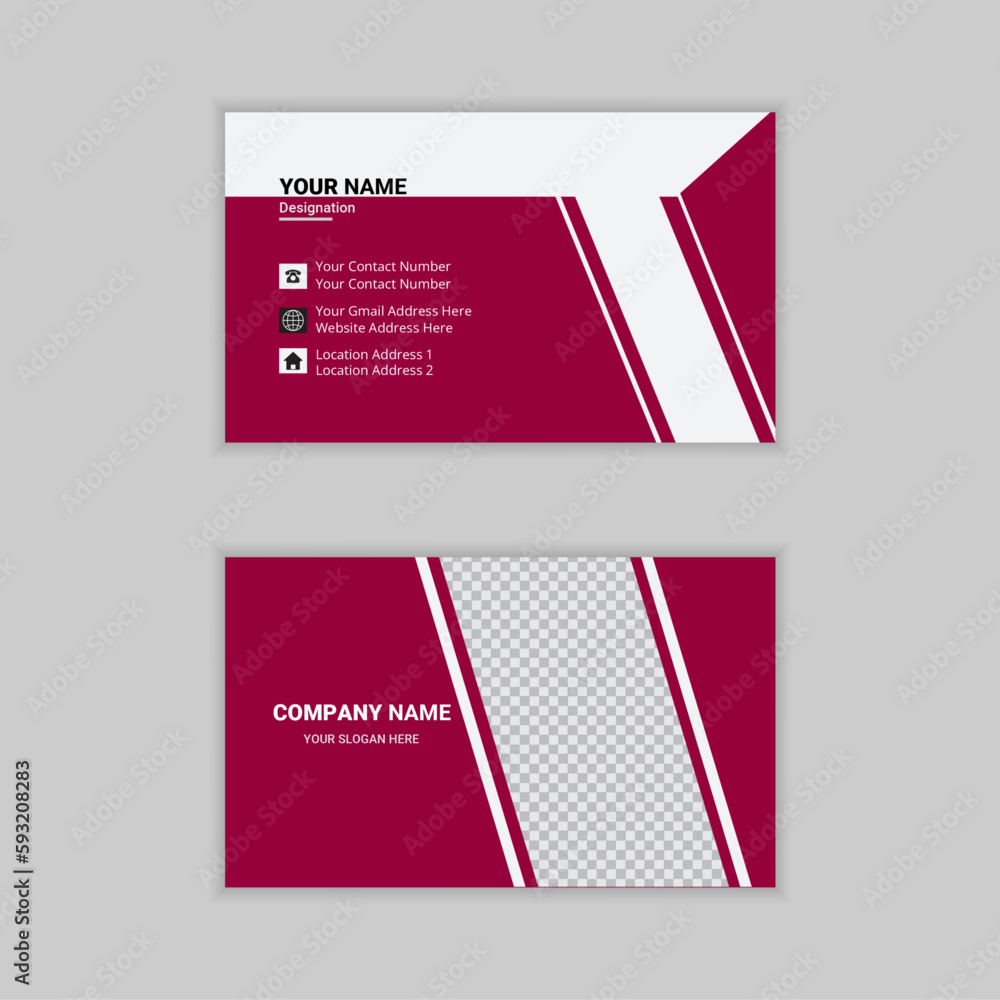 Fototapeta premium Corporate business card design.