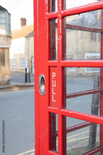 The old red telephone box in Chipping Campden © mariannerjensen
