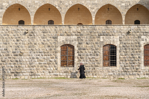 Courtyard of Dar al-Wousta, Beiteddine Palace of emir Bashir Shihab II, Lebanon	 photo