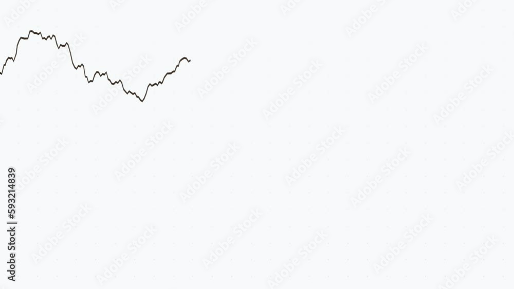Falling line chart, stock market and exchange. Dark line moving down, equity chart. Business, decreased, reduction, recession, loss, value, depression era and investment. 3d animation Falling line chart, stock market and exchange. Dark line moving down, equity chart. Business, decreased, reduction, recession, loss, value, depression era and investment. 3d animation