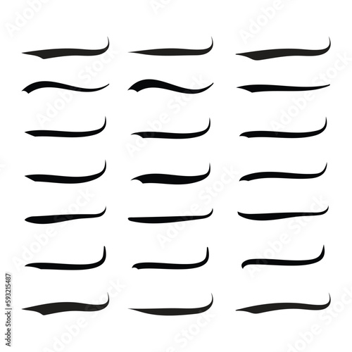 Photography Text tail Swoosh, calligraphy font retro style baseball Sign shape for text orna