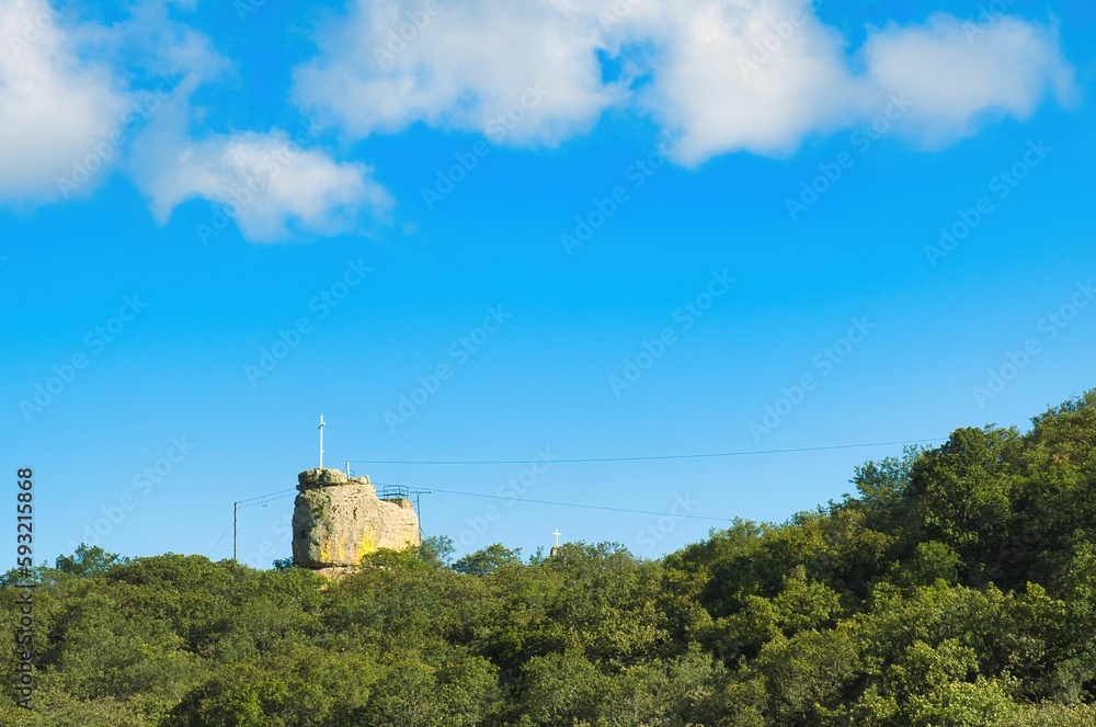 Castle on the forested hill