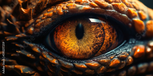dragon's eye in close up