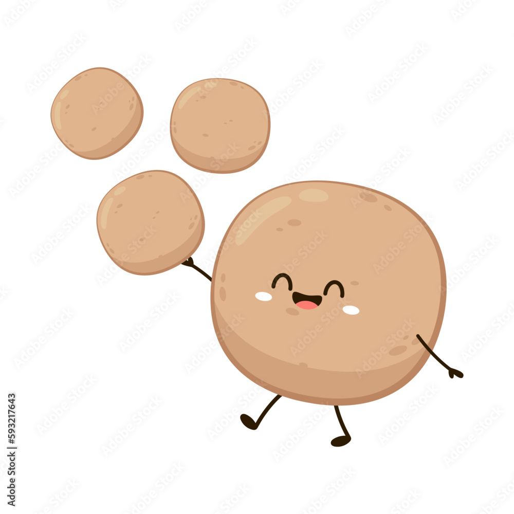 Meat ball vector. Meat ball on white background. Meat ball mascot. Meat ball vector. Meat ball on white background. Meat ball mascot.
