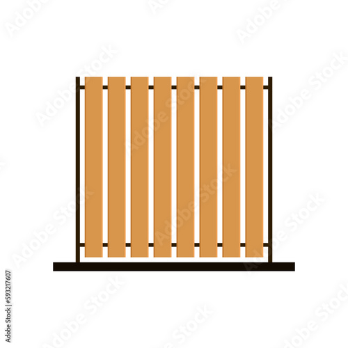 Wooden slats. Wooden slats vector on white background.