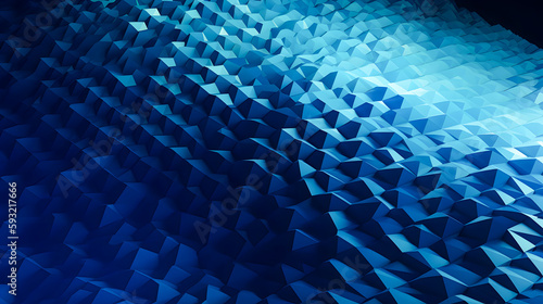 青い3Dの抽象的背景 Generative AI