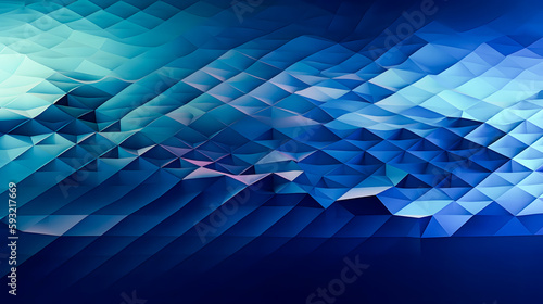 青い3Dの抽象的背景 Generative AI