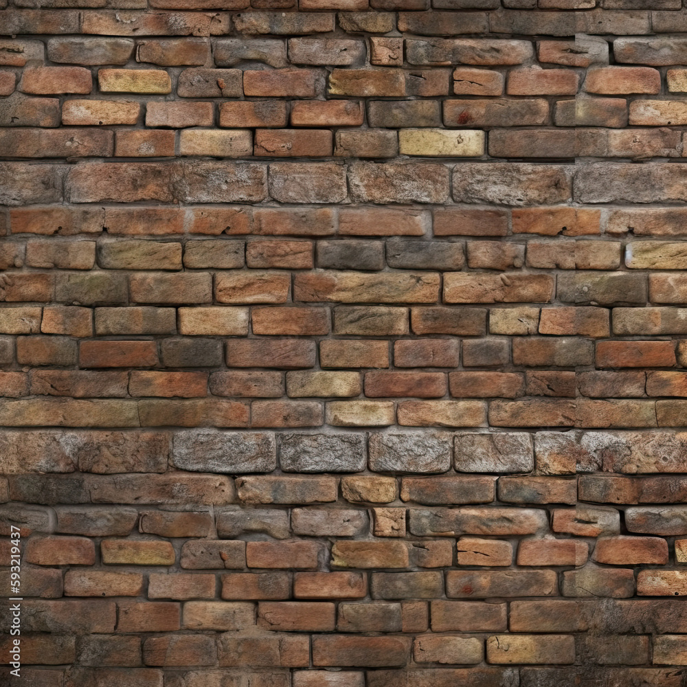 Brick wall texture. Generative AI Brick wall texture. Generative AI