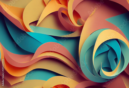 Seamless Quilled Paper Art