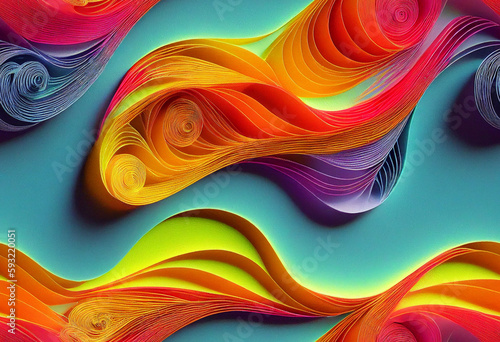 Seamless Quilled Paper Art