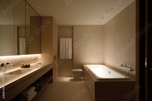 Interior of bathroom