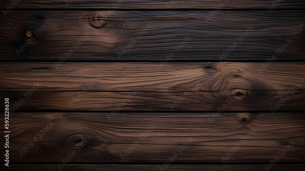 Fototapeta premium Dark wooden texture. Rustic three-dimensional wood texture. Wood background. Modern wooden facing background