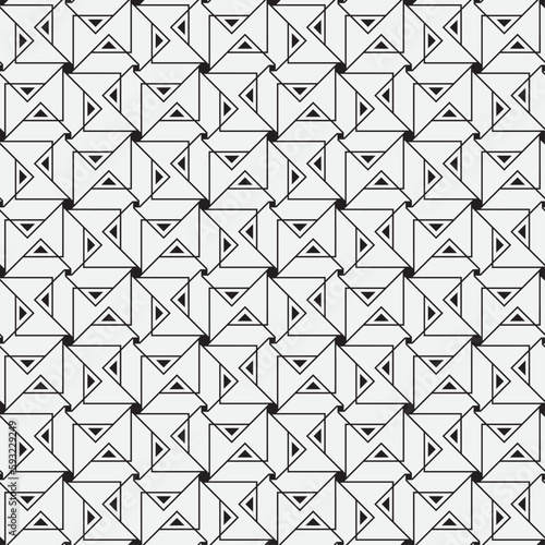 Vector seamless models. Modern stylish texture. Composition from regularly repeating geometrical element. Monochrome, simple. Vector illustrations.