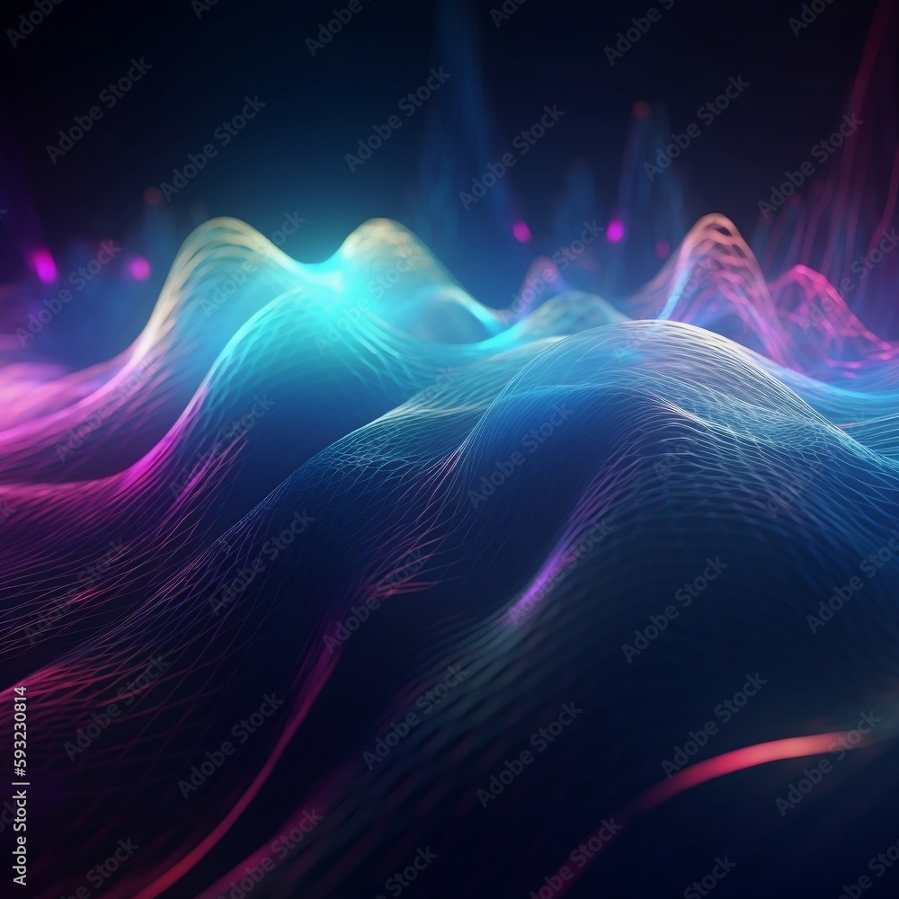 abstract sound waves, created with generative IA Technology, generative IA, IA, Generative abstract sound waves, created with generative IA Technology, generative IA, IA, Generative