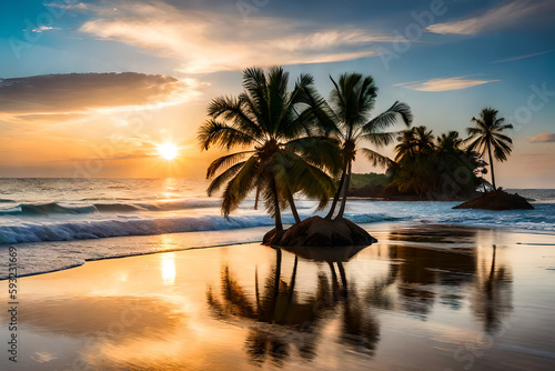 sunset on the beach © Md Imranul Rahman