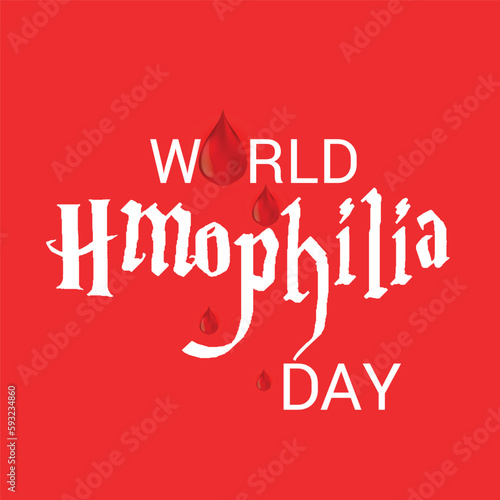 Vector illustration of a Background for World Hemophilia Day.