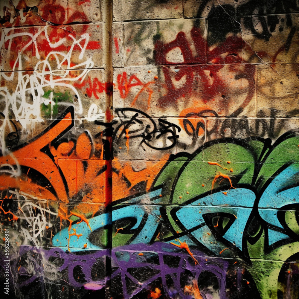 Obraz premium Graffiti Texture
