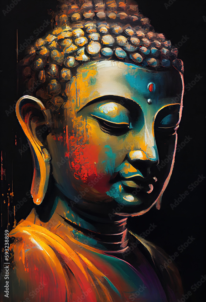 Generative AI illustration of buddha, aura of energy, surreal fantasy, light flashing, beautiful light spectrum, bright white lotus flower, burning cloud-like petals, seawater. Generative AI illustration of buddha, aura of energy, surreal fantasy, light flashing, beautiful light spectrum, bright white lotus flower, burning cloud-like petals, seawater.
