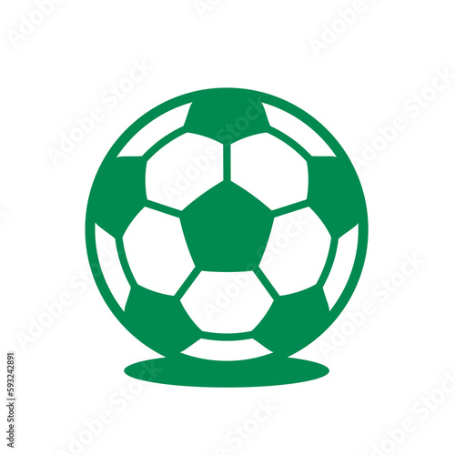 Soccer ball icon - flat vector illustration