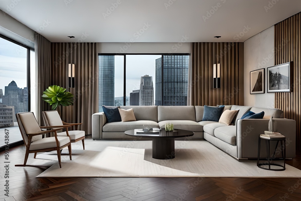 Luxuriöse Innenausstattung eines Lofts Luxuriöse Innenausstattung eines Lofts