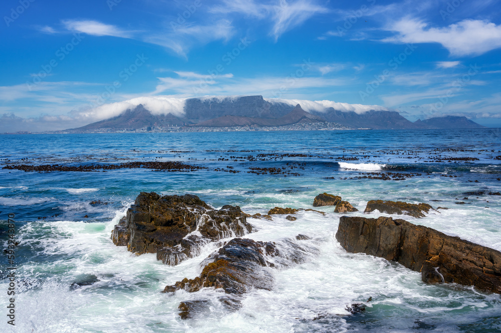 Table Mountain view from Robben Island
