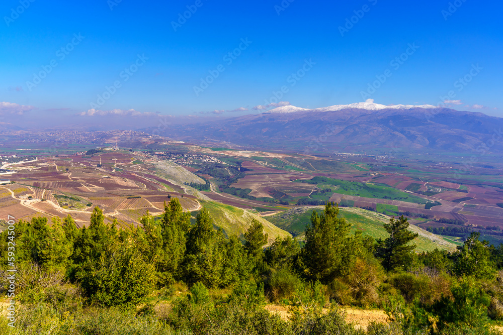 Upper Galilee landscape, with the Lebanon border