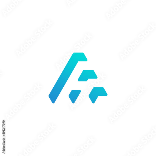 AH Letter Logo Design. Creative Modern A H Letters icon vector Illustration. 