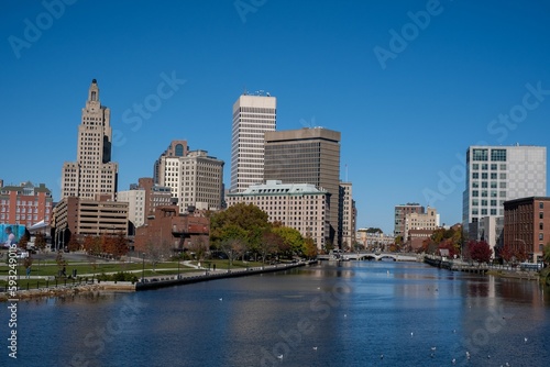 View of the Rhode Island and the Providence River © Bede Sheppard/Wirestock Creators