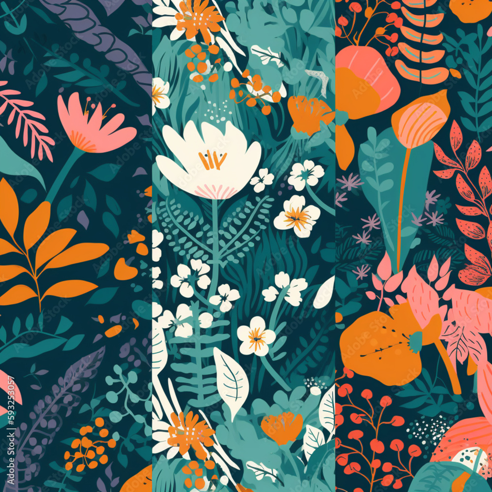 Floral pattern Floral pattern