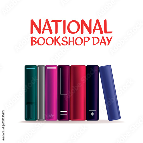 national bookshop day  . Design suitable for greeting card poster and banner