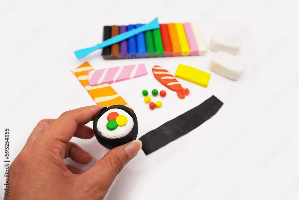 modeling clay, kid, modeling clay kid, colorful, Japanese food, sushi, art, color, white, red, yellow, green, pink, orange, Education, craft tool, rollor modeling clay, kid, modeling clay kid, colorful, Japanese food, sushi, art, color, white, red, yellow, green, pink, orange, Education, craft tool, rollor