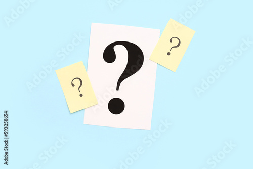 Papers with question marks ...