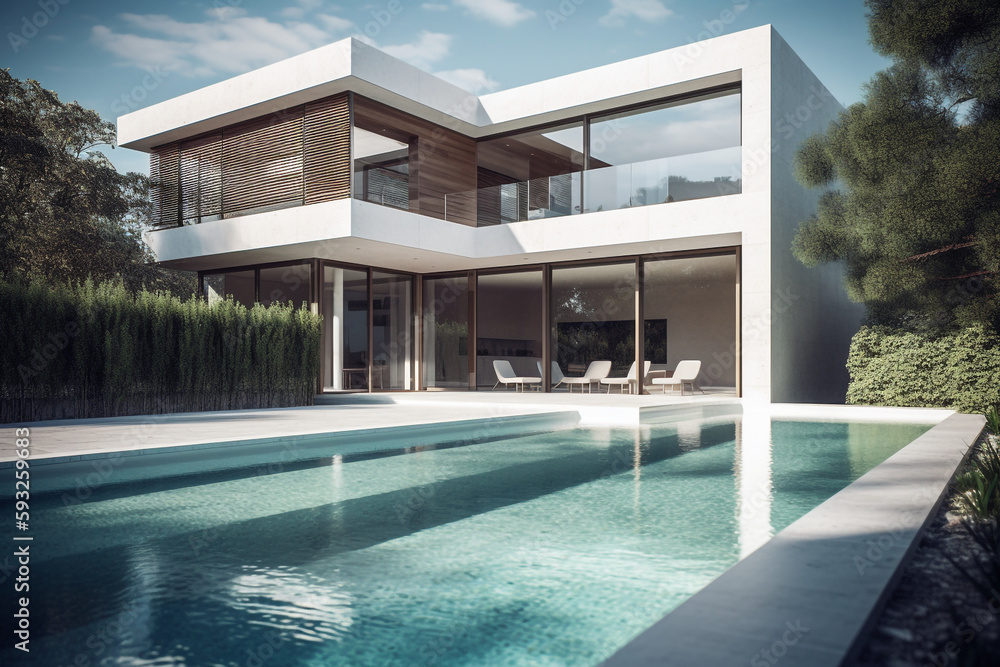 Fototapeta premium Beautiful Villa Design