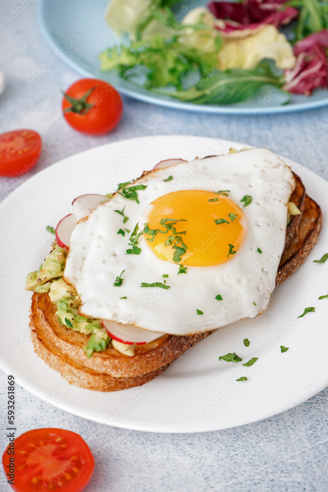 Delicious sandwich with fried egg on grunge background Delicious sandwich with fried egg on grunge background
