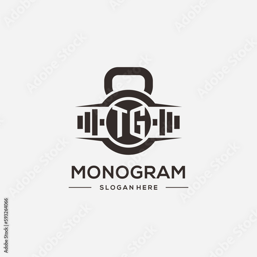 Initial TG fitness logo design inspiration