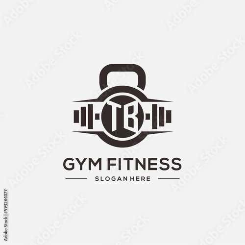 Initial TB fitness logo design inspiration
