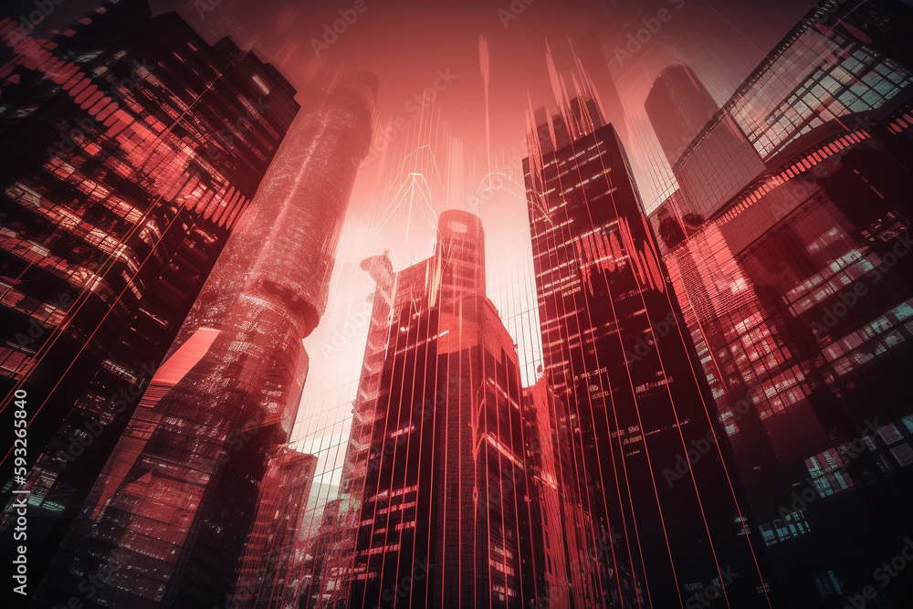A visually stunning image showcasing real estate investing and trading data. Ai generated. A visually stunning image showcasing real estate investing and trading data. Ai generated.