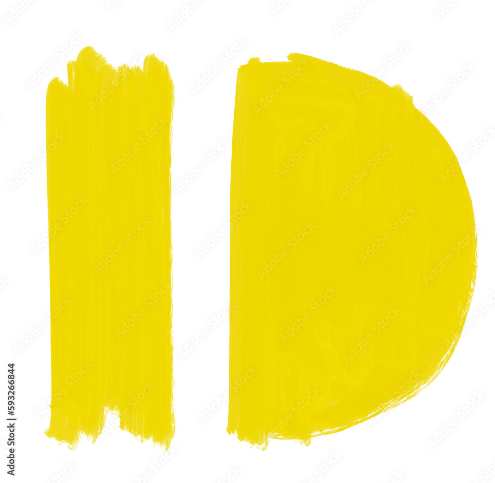 Yellow black pattern element doodle sketch oil painting brush texture background