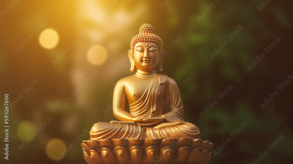 Buddha Purnima Holiday Background. Illustration AI Generative. Buddha Purnima Holiday Background. Illustration AI Generative.